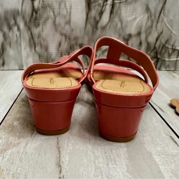 Comfortview Coral Sandals Convertible Top Design Floral Art Deco Studded Summer - Picture 7 of 12